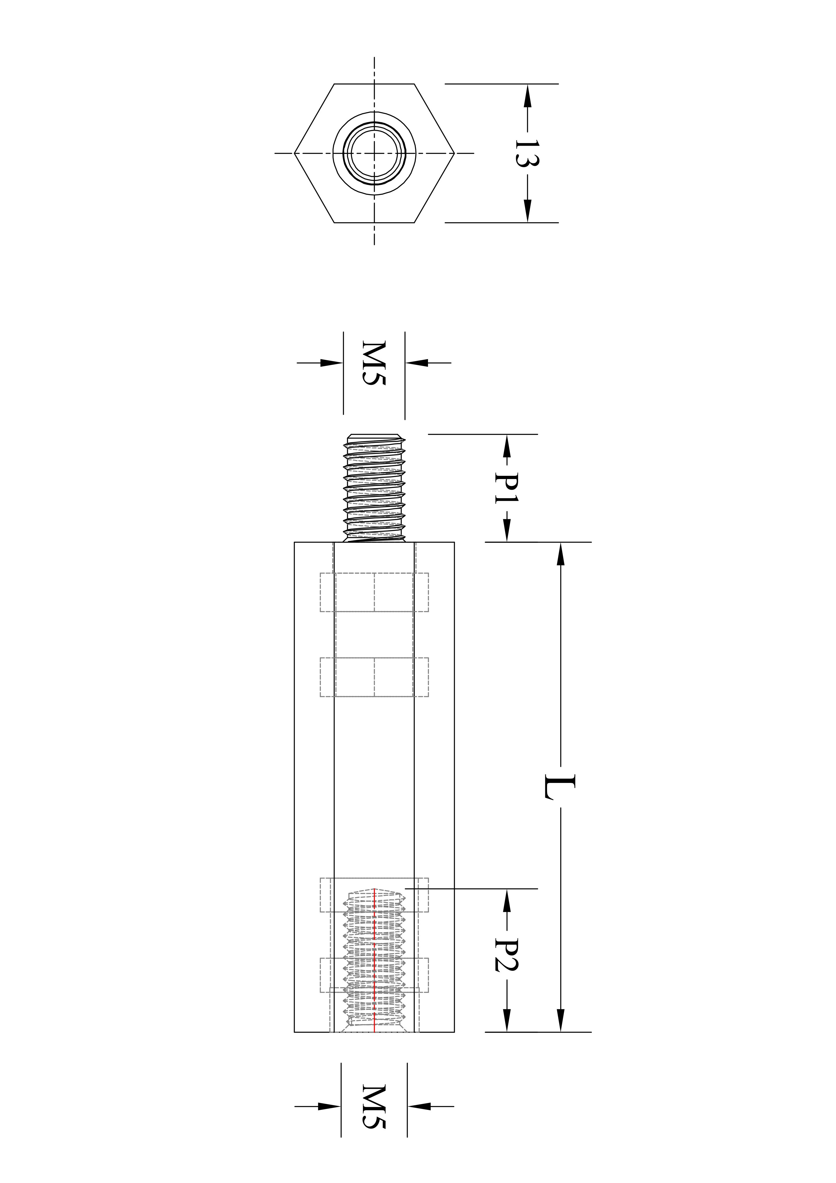 M5 Thread PCB Standoffs